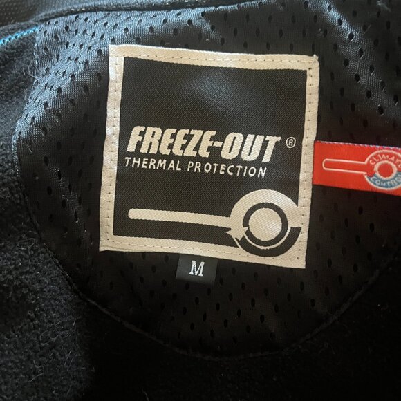 Freeze Out Thermal Protection Mens Medium Moto Jacket Full Zip Detach Sleeves - Picture 11 of 12